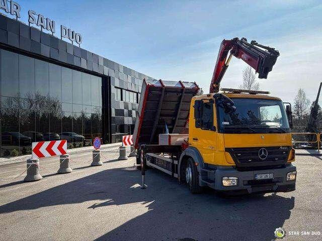 Mercedes-Benz AXOR 1824 4x2 HMF 975 HDS Crane Rotator Kipper - Camião basculante, Camião grua: foto 2 Mercedes-Benz AXOR 1824 4x2 HMF 975 HDS Crane Rotator Kipper - Camião basculante, Camião grua: foto 2