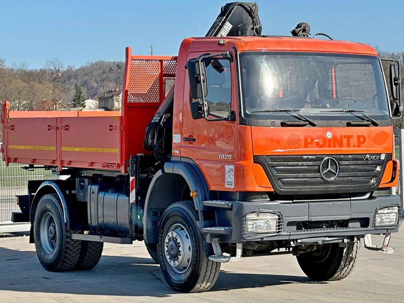 Mercedes-Benz AXOR 1829 * HIAB 1111 HIDUO + FUNK * TOP * 4x4 - Camião basculante, Camião grua: foto 4 Mercedes-Benz AXOR 1829 * HIAB 1111 HIDUO + FUNK * TOP * 4x4 - Camião basculante, Camião grua: foto 4