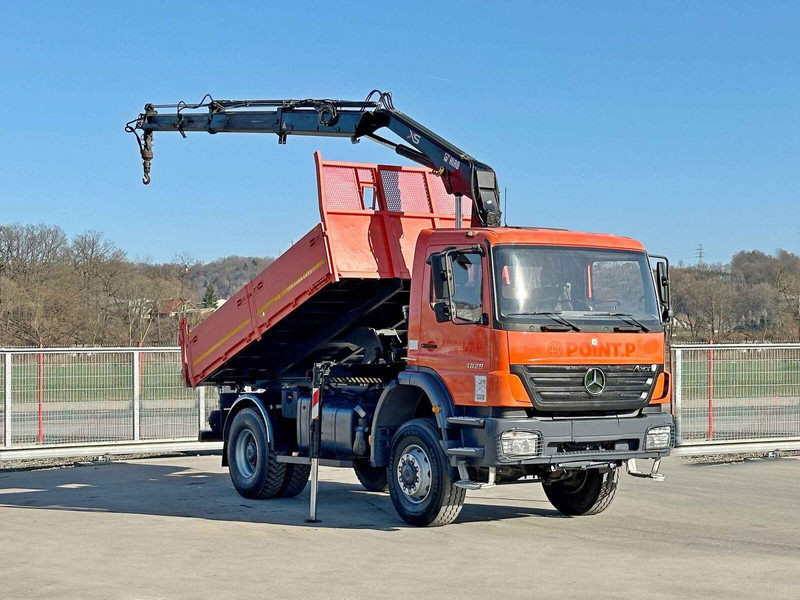 Mercedes-Benz AXOR 1829 * HIAB 1111 HIDUO + FUNK * TOP * 4x4 - Camião basculante, Camião grua: foto 2 Mercedes-Benz AXOR 1829 * HIAB 1111 HIDUO + FUNK * TOP * 4x4 - Camião basculante, Camião grua: foto 2