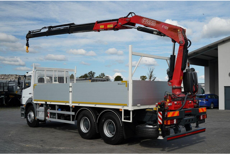 Mercedes-Benz / AXOR 2633 / 6X4 / SKRZYNIOWY - 6,55 M / MOCNA PODŁOGA / HDS FA - Camião de caixa aberta/ Plataforma, Camião grua: foto 4 Mercedes-Benz / AXOR 2633 / 6X4 / SKRZYNIOWY - 6,55 M / MOCNA PODŁOGA / HDS FA - Camião de caixa aberta/ Plataforma, Camião grua: foto 4