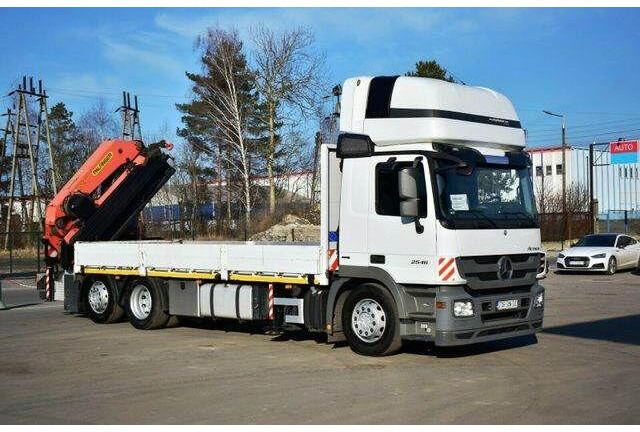 Mercedes-Benz Actros 2546 6x2 Palfinger PK 53002 Crane Kran - Camião de caixa aberta/ Plataforma, Camião grua: foto 2 Mercedes-Benz Actros 2546 6x2 Palfinger PK 53002 Crane Kran - Camião de caixa aberta/ Plataforma, Camião grua: foto 2