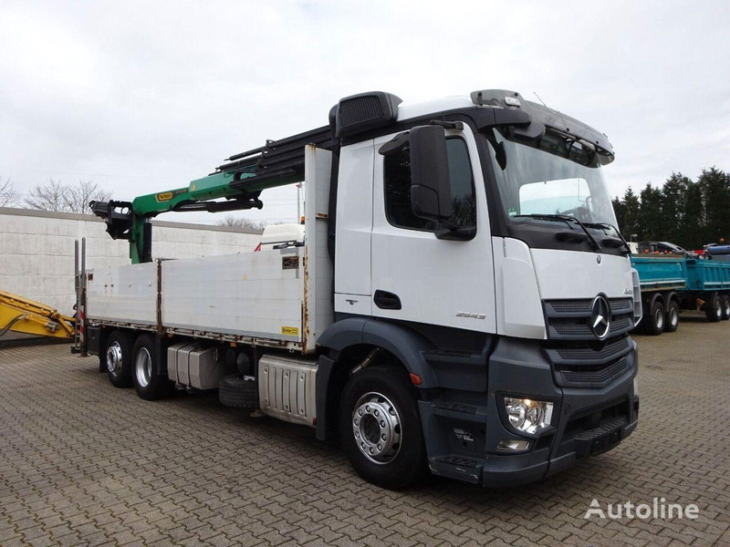 Camião de caixa aberta/ Plataforma, Camião grua Mercedes-Benz Antos 2543 - Flatbed+crane 6x2: foto 8 Camião de caixa aberta/ Plataforma, Camião grua Mercedes-Benz Antos 2543 - Flatbed+crane 6x2: foto 8
