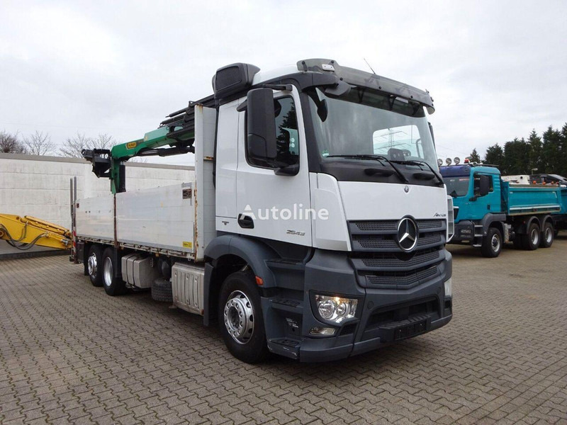 Camião de caixa aberta/ Plataforma, Camião grua Mercedes-Benz Antos 2543 - Flatbed+crane 6x2: foto 9 Camião de caixa aberta/ Plataforma, Camião grua Mercedes-Benz Antos 2543 - Flatbed+crane 6x2: foto 9