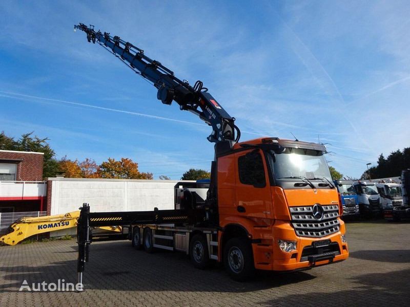 Mercedes-Benz Arocs 3751 - Flatbed+crane - Camião de caixa aberta/ Plataforma, Camião grua: foto 3 Mercedes-Benz Arocs 3751 - Flatbed+crane - Camião de caixa aberta/ Plataforma, Camião grua: foto 3