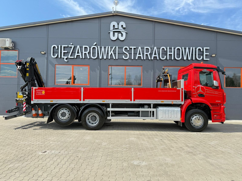 Camião de caixa aberta/ Plataforma, Camião grua Mercedes-Benz Arocs Actros 2532 / E6 / 6x2 / skrzynia + żuraw Palfinger / budo: foto 6