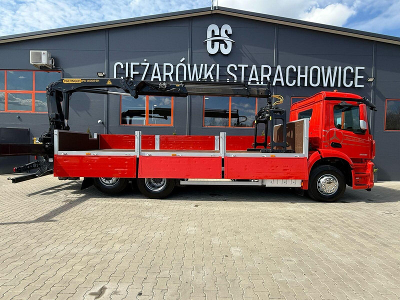 Camião de caixa aberta/ Plataforma, Camião grua Mercedes-Benz Arocs Actros 2532 / E6 / 6x2 / skrzynia + żuraw Palfinger / budo: foto 14