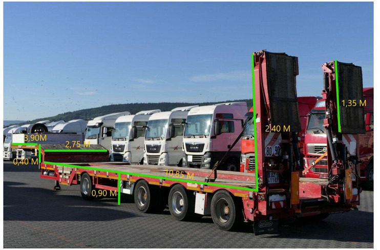 Nooteboom NISKOPODWOZIE LAWETA / 4 OSIOWA / DMC: 73500 KG / NAJAZDY HYDRAU - Semi-reboque baixa: foto 2 Nooteboom NISKOPODWOZIE LAWETA / 4 OSIOWA / DMC: 73500 KG / NAJAZDY HYDRAU - Semi-reboque baixa: foto 2