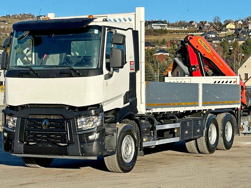 Renault C 380 *PRITSCHE 6,80m * PK 18002-EH C + FUNK*6x4 - Camião de caixa aberta/ Plataforma, Camião grua: foto 4 Renault C 380 *PRITSCHE 6,80m * PK 18002-EH C + FUNK*6x4 - Camião de caixa aberta/ Plataforma, Camião grua: foto 4