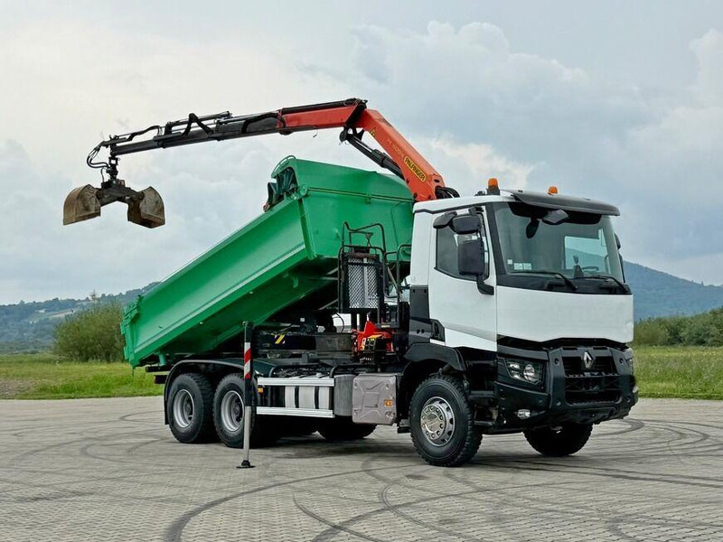 Renault C 430 *KIPPER 5,10 m + PK 16001 - K B* 6x4 - Camião basculante, Camião grua: foto 2 Renault C 430 *KIPPER 5,10 m + PK 16001 - K B* 6x4 - Camião basculante, Camião grua: foto 2