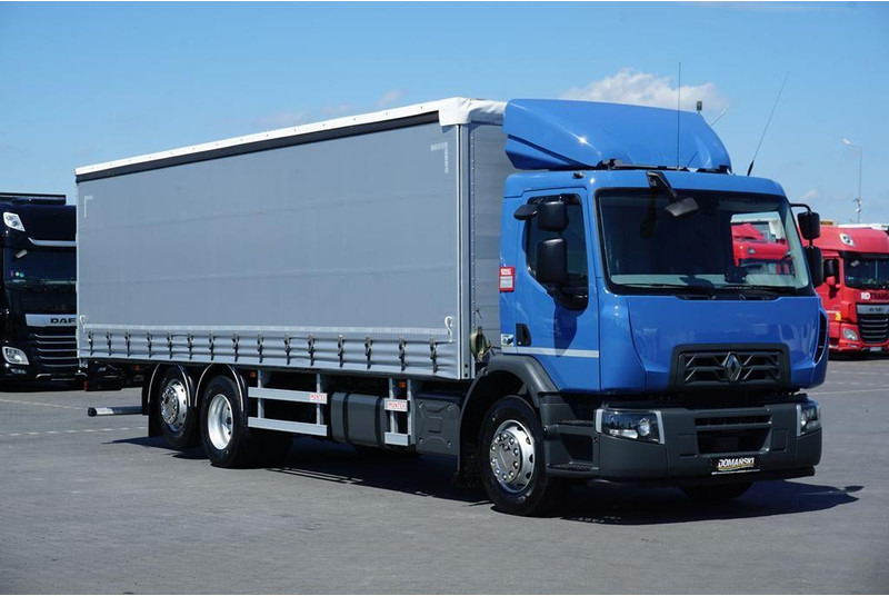 Renault D 320 / EURO 6 / FIRANKA / 21 PALET / ŁAD. 16 390 KG - Camião de lona: foto 1 Renault D 320 / EURO 6 / FIRANKA / 21 PALET / ŁAD. 16 390 KG - Camião de lona: foto 1