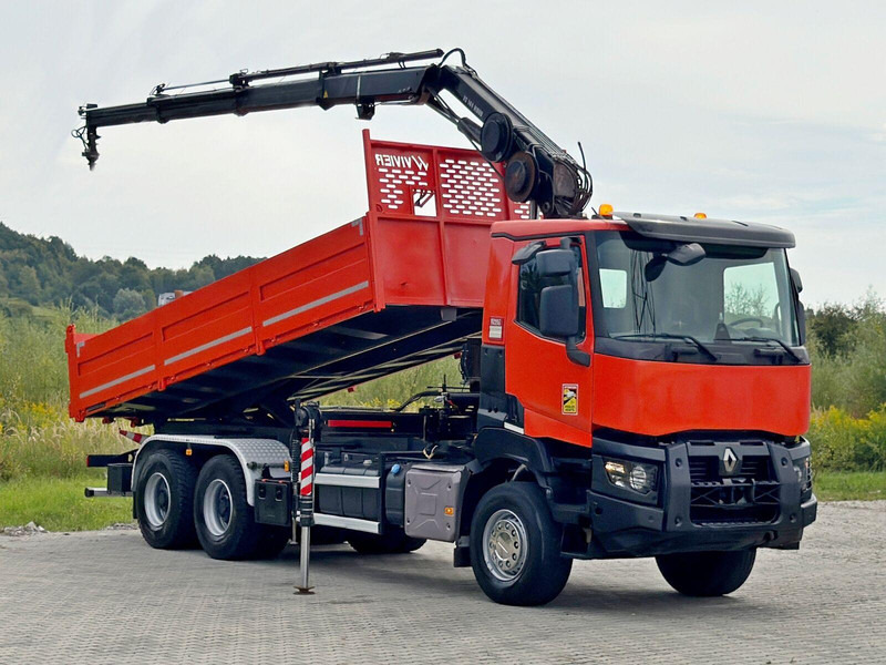 Renault K 380 * HIAB 144 BS - 3 HIDUO + FUNK * 6x4 * TOP - Camião basculante, Camião grua: foto 2 Renault K 380 * HIAB 144 BS - 3 HIDUO + FUNK * 6x4 * TOP - Camião basculante, Camião grua: foto 2
