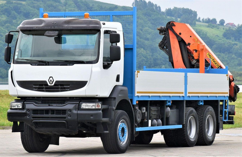 Renault KERAX 370 - Camião de caixa aberta/ Plataforma, Camião grua: foto 4 Renault KERAX 370 - Camião de caixa aberta/ Plataforma, Camião grua: foto 4
