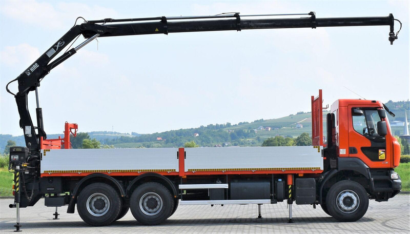 Renault KERAX 410 * HIAB 144 B-3 HIDUO / 6x4 * TOP - Camião de caixa aberta/ Plataforma, Camião grua: foto 5 Renault KERAX 410 * HIAB 144 B-3 HIDUO / 6x4 * TOP - Camião de caixa aberta/ Plataforma, Camião grua: foto 5