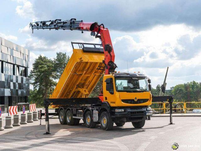 Renault KERAX 450 8x4 PALFINGER PK 60002 Crane Tipper - Camião basculante, Camião grua: foto 4 Renault KERAX 450 8x4 PALFINGER PK 60002 Crane Tipper - Camião basculante, Camião grua: foto 4