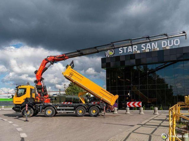 Renault KERAX 450 8x4 PALFINGER PK 60002 Crane Tipper - Camião basculante, Camião grua: foto 3 Renault KERAX 450 8x4 PALFINGER PK 60002 Crane Tipper - Camião basculante, Camião grua: foto 3