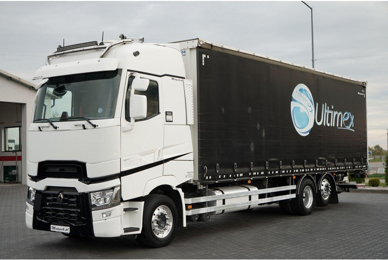 Renault T 440 / 6X2 / SOLÓWKA / FIRANKA 9.5 M / I-PARK COOL / WINDA / AL - Camião de lona: foto 1 Renault T 440 / 6X2 / SOLÓWKA / FIRANKA 9.5 M / I-PARK COOL / WINDA / AL - Camião de lona: foto 1