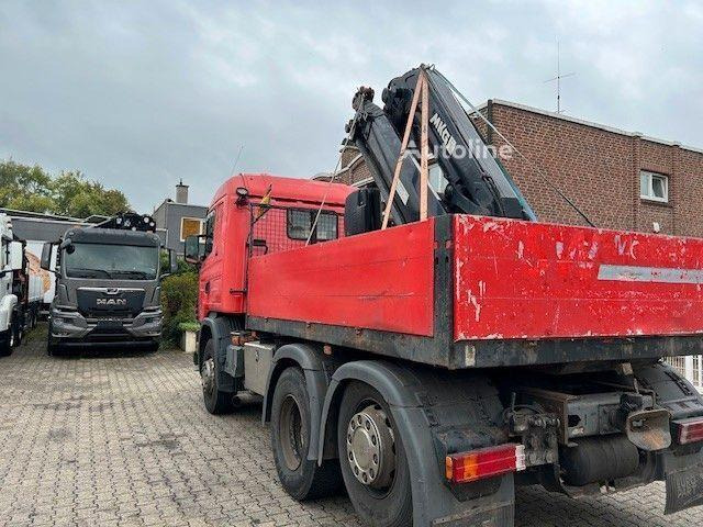 Scania 124 L 470 - Flatbed + crane - Camião de caixa aberta/ Plataforma, Camião grua: foto 4 Scania 124 L 470 - Flatbed + crane - Camião de caixa aberta/ Plataforma, Camião grua: foto 4
