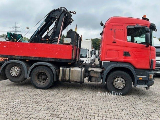Scania 124 L 470 - Flatbed + crane - Camião de caixa aberta/ Plataforma, Camião grua: foto 5 Scania 124 L 470 - Flatbed + crane - Camião de caixa aberta/ Plataforma, Camião grua: foto 5