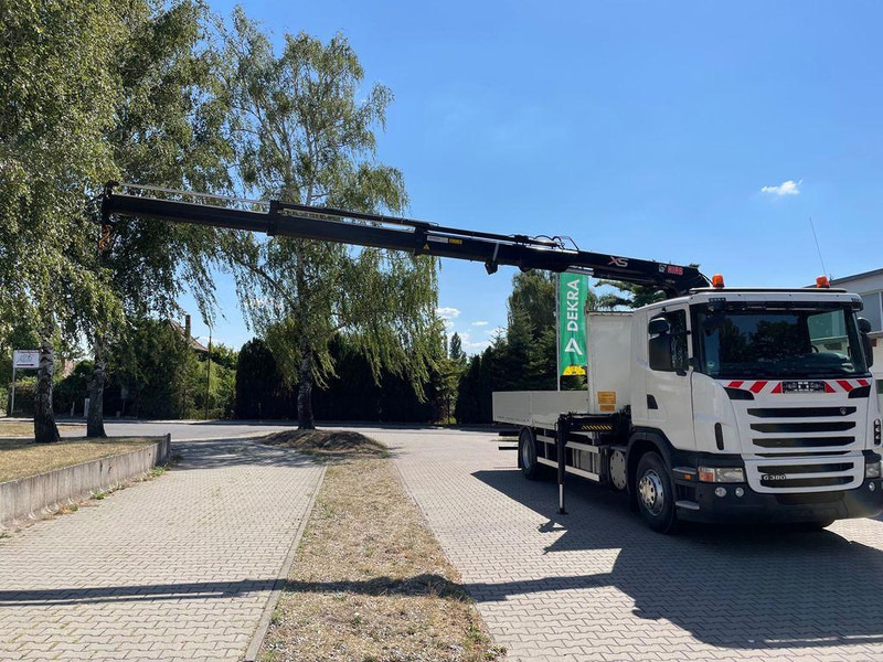 Scania G 380 Pritsche Kran Hiab 122B - Camião de caixa aberta/ Plataforma, Camião grua: foto 4 Scania G 380 Pritsche Kran Hiab 122B - Camião de caixa aberta/ Plataforma, Camião grua: foto 4