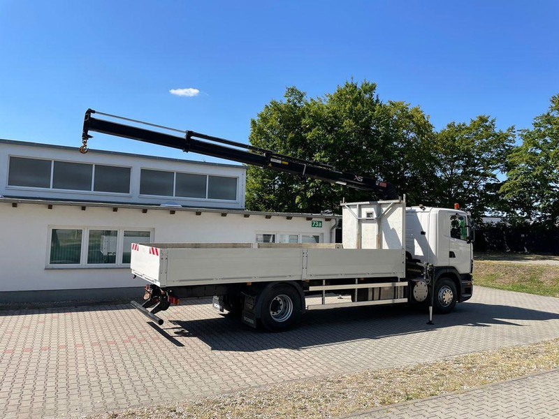 Camião de caixa aberta/ Plataforma, Camião grua Scania G 380 Pritsche Kran Hiab 122B: foto 16