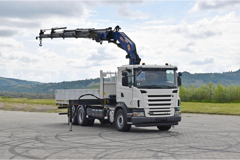 Scania G 420 - Camião de caixa aberta/ Plataforma, Camião grua: foto 2 Scania G 420 - Camião de caixa aberta/ Plataforma, Camião grua: foto 2