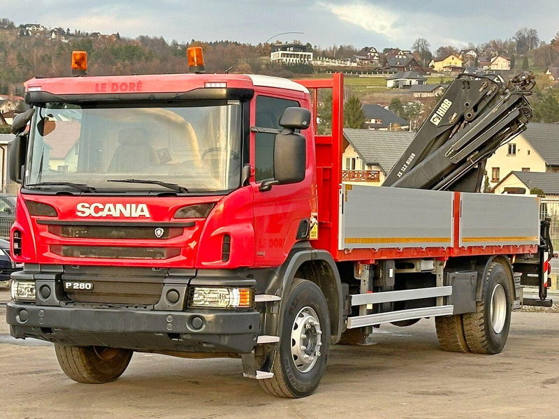 Scania P 280 * HIAB 122 E - 2 HIDUO + FUNK* TOPZUSTAND - Camião de caixa aberta/ Plataforma, Camião grua: foto 3 Scania P 280 * HIAB 122 E - 2 HIDUO + FUNK* TOPZUSTAND - Camião de caixa aberta/ Plataforma, Camião grua: foto 3