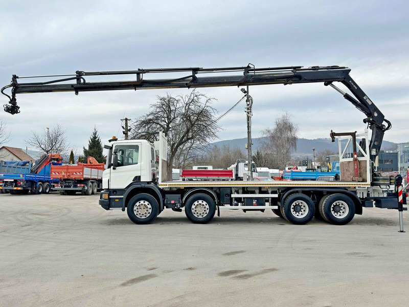 Scania P 410*PLATFORM 7,00m*HIAB 244 E-5 HIPRO+FUNK/8x4 - Camião de caixa aberta/ Plataforma, Camião grua: foto 5 Scania P 410*PLATFORM 7,00m*HIAB 244 E-5 HIPRO+FUNK/8x4 - Camião de caixa aberta/ Plataforma, Camião grua: foto 5