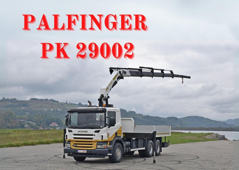 Scania P 420 - Camião de caixa aberta/ Plataforma, Camião grua: foto 1 Scania P 420 - Camião de caixa aberta/ Plataforma, Camião grua: foto 1