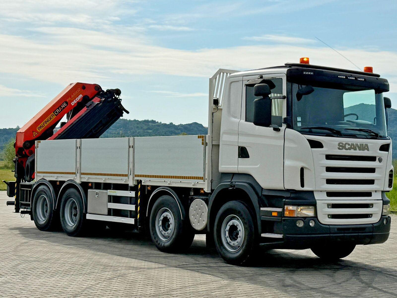 Scania R 420 PRITSCHE 6,47 m * PK 44002/FUNK * 8x4 /TOP - Camião de caixa aberta/ Plataforma, Camião grua: foto 3 Scania R 420 PRITSCHE 6,47 m * PK 44002/FUNK * 8x4 /TOP - Camião de caixa aberta/ Plataforma, Camião grua: foto 3