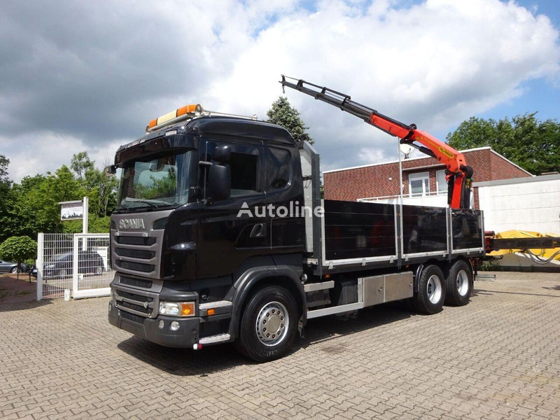 Scania R620 V8 6x2 Flatbed + Palfinger Crane PK 22002 EH - Camião de caixa aberta/ Plataforma, Camião grua: foto 3 Scania R620 V8 6x2 Flatbed + Palfinger Crane PK 22002 EH - Camião de caixa aberta/ Plataforma, Camião grua: foto 3
