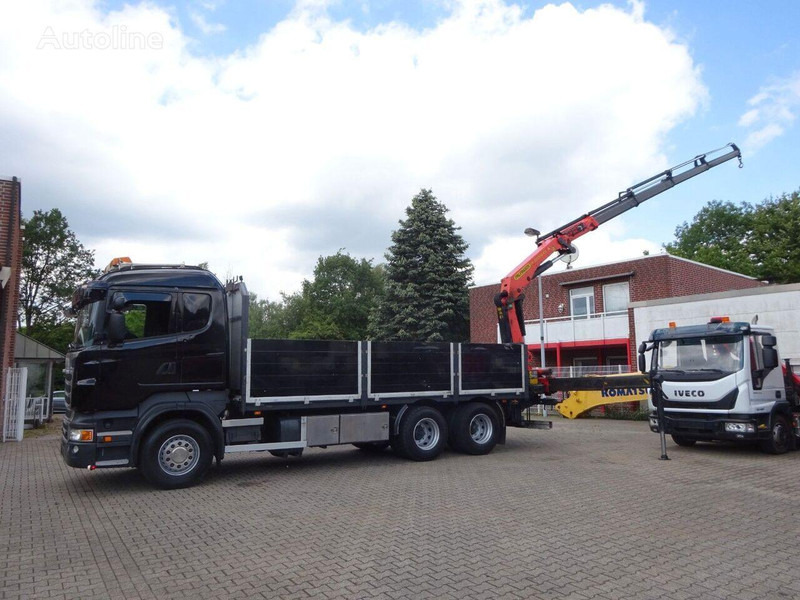 Scania R620 V8 6x2 Flatbed + Palfinger Crane PK 22002 EH - Camião de caixa aberta/ Plataforma, Camião grua: foto 4 Scania R620 V8 6x2 Flatbed + Palfinger Crane PK 22002 EH - Camião de caixa aberta/ Plataforma, Camião grua: foto 4