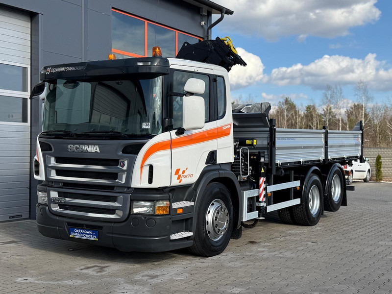 Scania SCANIA P270 6x2 wywrotka 3-stronna + HDS TEREX ATLAS 165.2E - Camião basculante, Camião grua: foto 1 Scania SCANIA P270 6x2 wywrotka 3-stronna + HDS TEREX ATLAS 165.2E - Camião basculante, Camião grua: foto 1