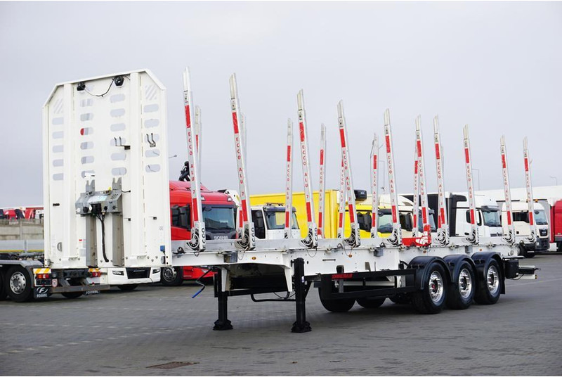 Schwarzmüller / KŁONICOWA / DO DREWNA WAGA 5 700 KG / OŚ PODNOSZONA - Reboque transporte de madeira: foto 1 Schwarzmüller / KŁONICOWA / DO DREWNA WAGA 5 700 KG / OŚ PODNOSZONA - Reboque transporte de madeira: foto 1
