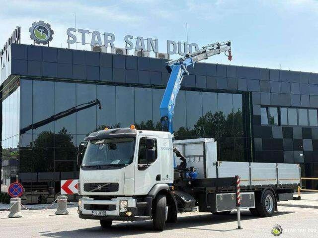 Volvo FE 240 4x2 HMF 1560 K3 HDS Rotator Crane Kran - Camião de caixa aberta/ Plataforma, Camião grua: foto 1 Volvo FE 240 4x2 HMF 1560 K3 HDS Rotator Crane Kran - Camião de caixa aberta/ Plataforma, Camião grua: foto 1