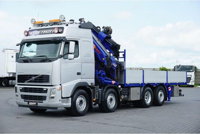 Volvo FH / 520 / 8 X 2 / SKRZYNIOWY + HDS / PM 85 SP + JIB J 1204 / WY - Camião de caixa aberta/ Plataforma, Camião grua: foto 3 Volvo FH / 520 / 8 X 2 / SKRZYNIOWY + HDS / PM 85 SP + JIB J 1204 / WY - Camião de caixa aberta/ Plataforma, Camião grua: foto 3