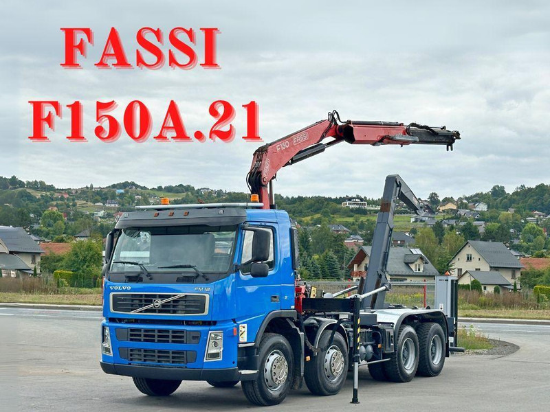 Volvo FM 12.420 * FASSI F150A.21 * 8x4 * TOP - Camião polibenne, Camião grua: foto 1 Volvo FM 12.420 * FASSI F150A.21 * 8x4 * TOP - Camião polibenne, Camião grua: foto 1