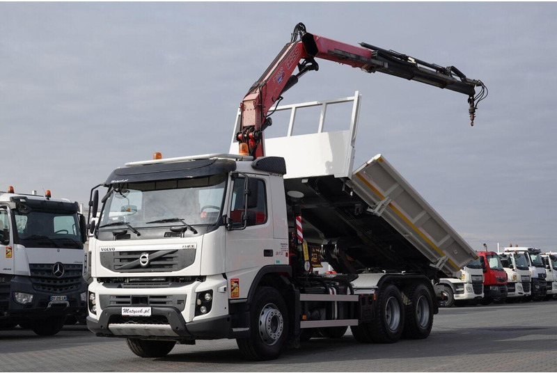 Volvo FMX 370 / 6X4 / WYWROTKA + HDS FASSI F165XP / MAX UDŹWIG 5200KG - Camião basculante: foto 1 Volvo FMX 370 / 6X4 / WYWROTKA + HDS FASSI F165XP / MAX UDŹWIG 5200KG - Camião basculante: foto 1