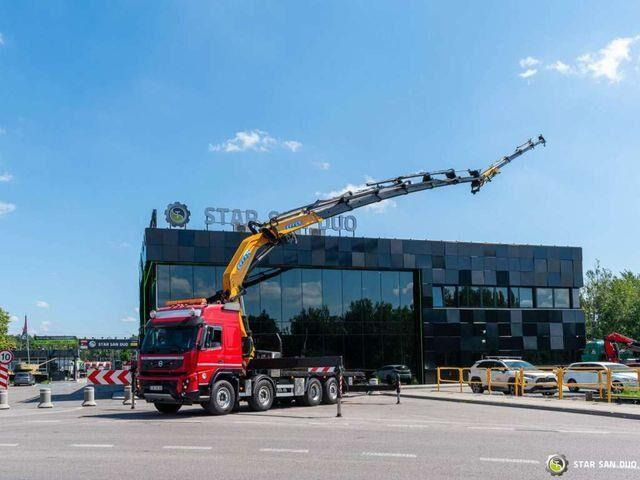 Volvo FMX 500 8x2 Effer 585 Fly Jib Winch Crane Kran - Camião de caixa aberta/ Plataforma, Camião grua: foto 2 Volvo FMX 500 8x2 Effer 585 Fly Jib Winch Crane Kran - Camião de caixa aberta/ Plataforma, Camião grua: foto 2