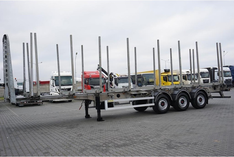 Zaslaw KŁONICOWA / DO DREWNA / WAGA 6 400 KG / OŚ PODNOSZONA - Reboque transporte de madeira: foto 3 Zaslaw KŁONICOWA / DO DREWNA / WAGA 6 400 KG / OŚ PODNOSZONA - Reboque transporte de madeira: foto 3
