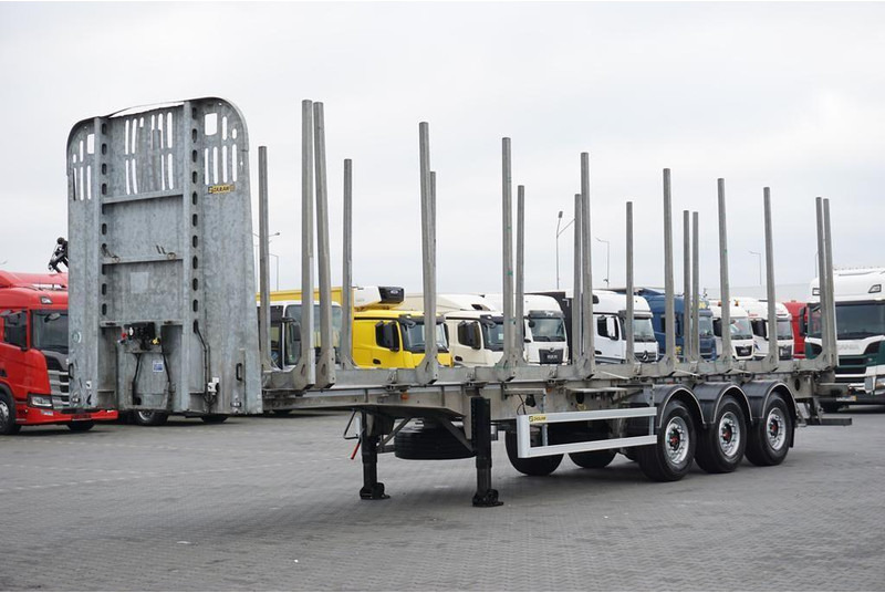 Zaslaw KŁONICOWA / DO DREWNA / WAGA 6 400 KG / OŚ PODNOSZONA - Reboque transporte de madeira: foto 2 Zaslaw KŁONICOWA / DO DREWNA / WAGA 6 400 KG / OŚ PODNOSZONA - Reboque transporte de madeira: foto 2