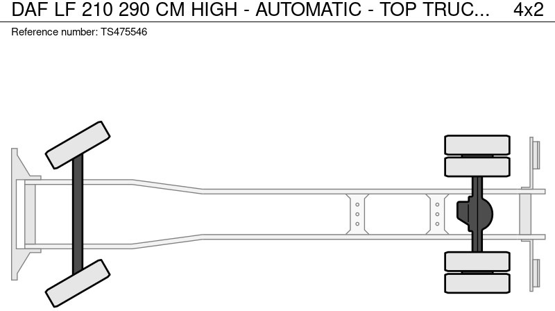 Camião furgão DAF LF 210 290 CM HIGH - AUTOMATIC - TOP TRUCK: foto 15