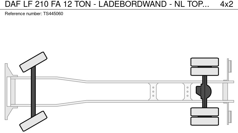 Camião furgão DAF LF 210 FA 12 TON - LADEBORDWAND - NL TOP TRUCK: foto 14