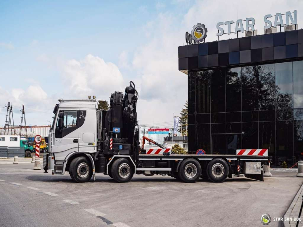 Camião grua Iveco  STRALIS AS320S50Y 8x2 HMF 8520-0K6 FLY JIB Winc: foto 8