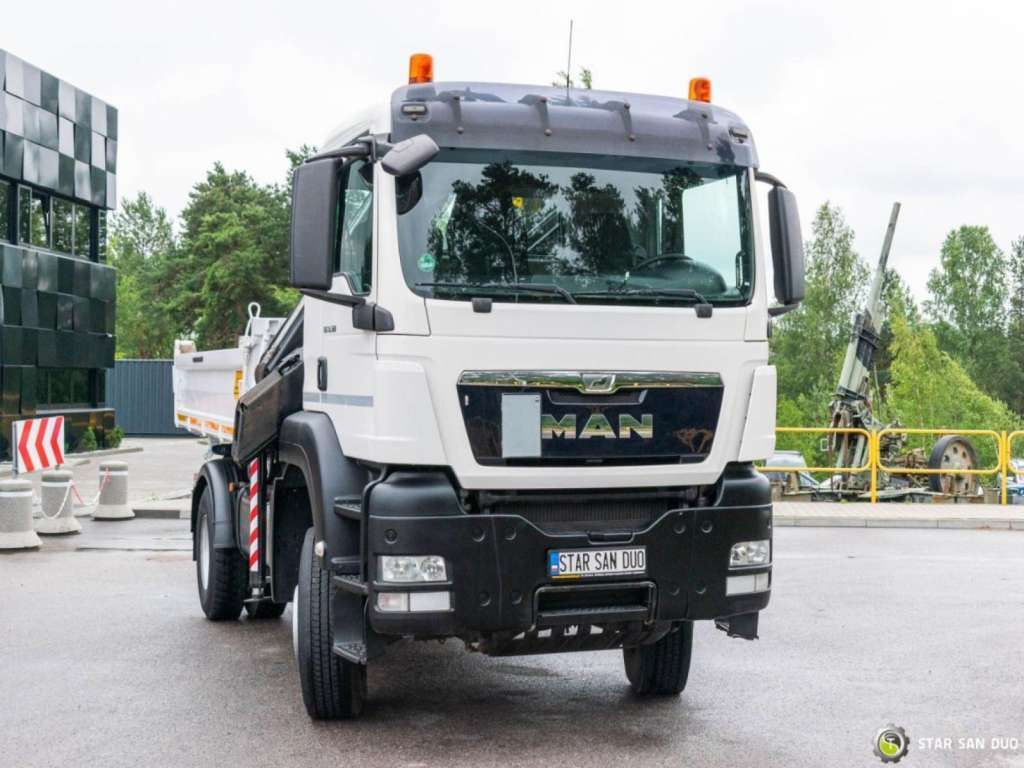 Camião grua, Camião basculante MAN  TGS 18.360 4x4 HIAB 144 E-4 Crane Kipper MAN  TGS 18.360 4x4 HIAB 144 E-4 Crane Kipper: foto 8