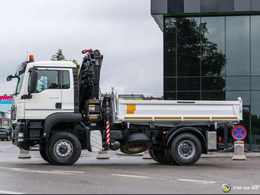 Camião basculante MAN  TGS 18.360 4x4 HIAB 144 E-4 Crane Kipper: foto 14