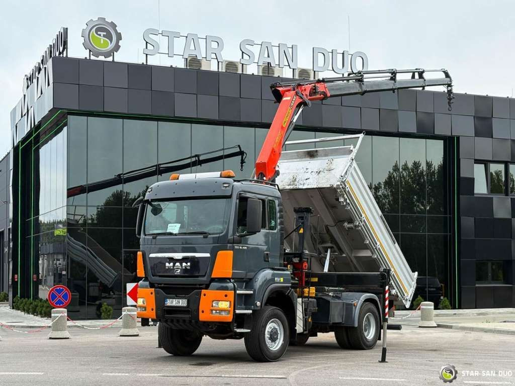 MAN TGS 18.480 PALFINGER PK 16502 HDS Crane,Kipper MAN TGS 18.480 PALFINGER PK 16502 HDS Crane,Kipper - Camião basculante: foto 1 MAN TGS 18.480 PALFINGER PK 16502 HDS Crane,Kipper MAN TGS 18.480 PALFINGER PK 16502 HDS Crane,Kipper - Camião basculante: foto 1