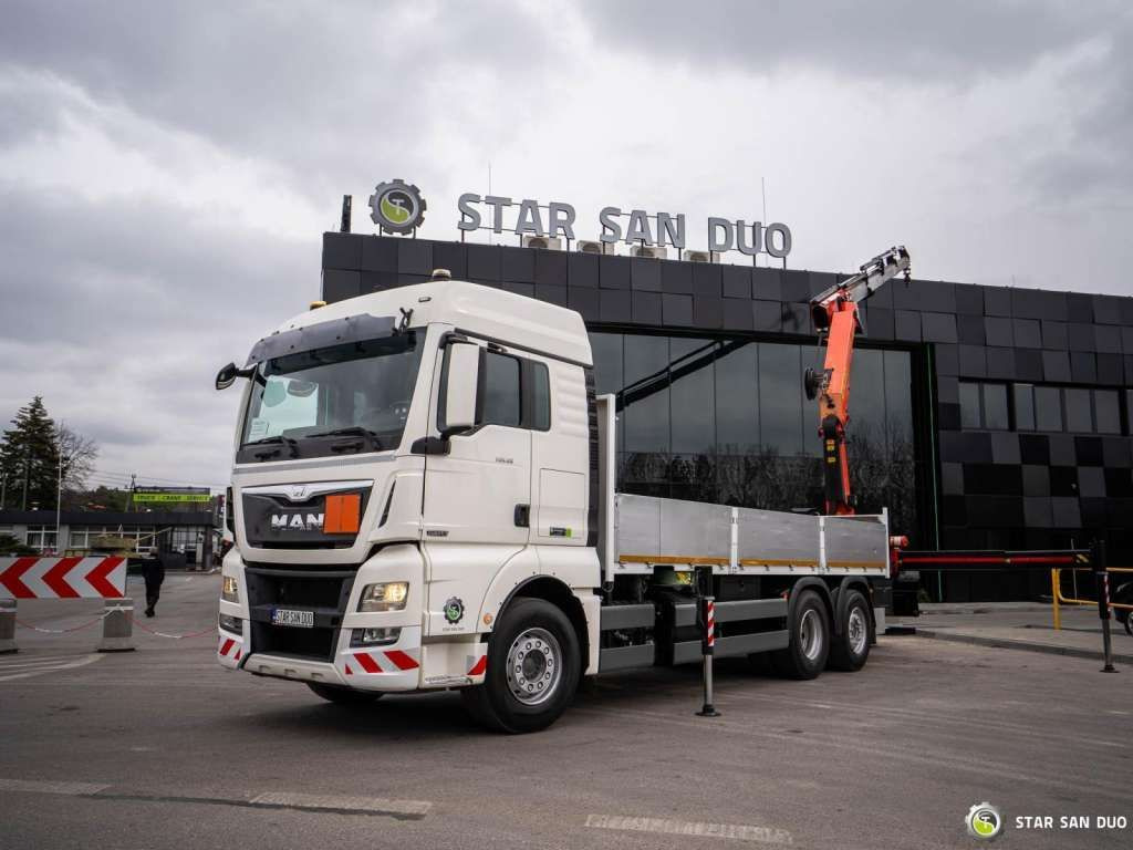 MAN TGX 26.480 6x2 PALFINGER PK 33002 EH Crane Winc - Camião grua: foto 1 MAN TGX 26.480 6x2 PALFINGER PK 33002 EH Crane Winc - Camião grua: foto 1