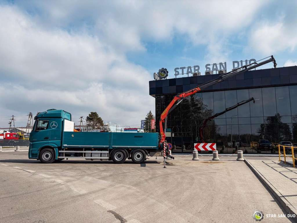 Mercedes-Benz ACTROS 2545 6x2 Palfinger PK 16001 HDS Crane Mercedes-Benz ACTROS 2545 6x2 Palfinger PK 16001 HDS Crane - Camião grua, Camião de caixa aberta/ Plataforma: foto 2 Mercedes-Benz ACTROS 2545 6x2 Palfinger PK 16001 HDS Crane Mercedes-Benz ACTROS 2545 6x2 Palfinger PK 16001 HDS Crane - Camião grua, Camião de caixa aberta/ Plataforma: foto 2