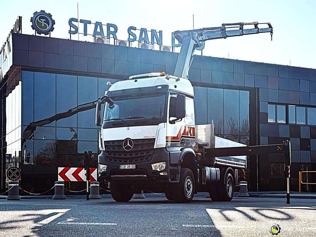Mercedes-Benz AROCS 1851 PALFINGER PK 20002 Crane Kran - Camião grua: foto 1 Mercedes-Benz AROCS 1851 PALFINGER PK 20002 Crane Kran - Camião grua: foto 1