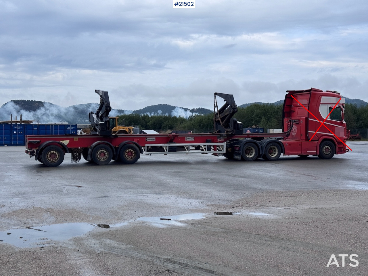 Hammar 195 S Sidelaster - Semi-reboque chassi: foto 1 Hammar 195 S Sidelaster - Semi-reboque chassi: foto 1